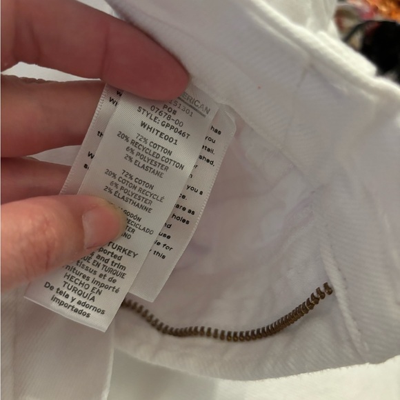 Good American Good Waist High Rise Wide Leg Palazzo Jeans in White Sz 8/29 - Picture 11 of 11